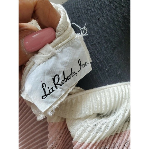 Liz Roberts Boat Neck Vintage Knee Length Dress - Picture 10 of 12